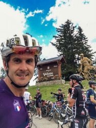 Joseba participando en la Marmotte